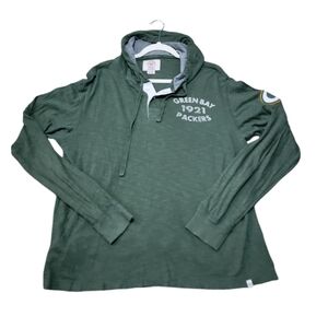 Forty Seven Men's Lightweight Green Bay Packers Hoodie Size Large‎